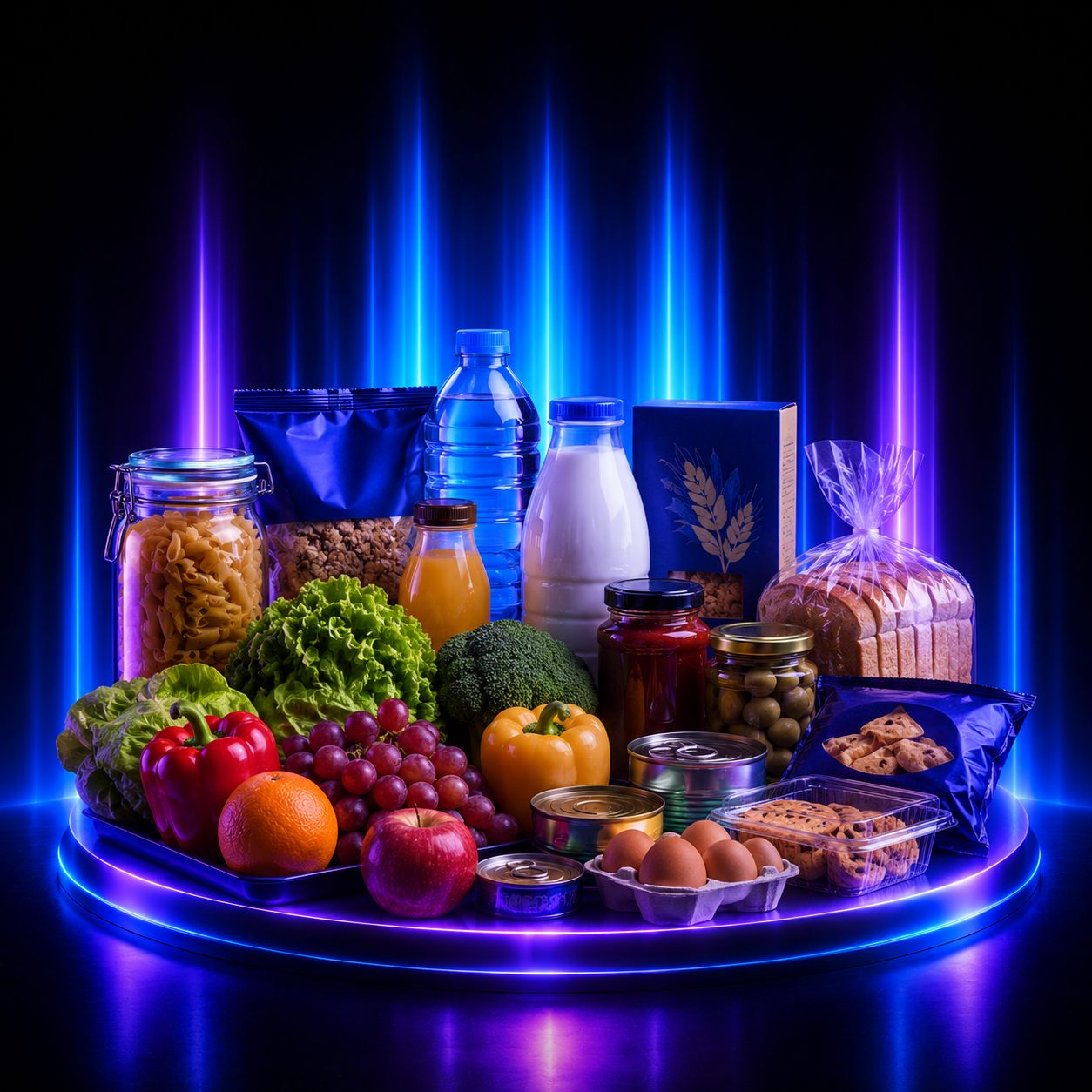 مواد غذایی و سوپرمارکت